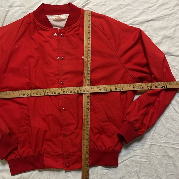 Vintage Union Made MA Klein bomber trucker jacket | snap front, back graphic USA - Picture 5 of 10